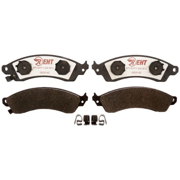 R/M Brakes BRAKE PADS OEM OE Replacement Hybrid Technology Includes Mounting Hardware EHT412H - main